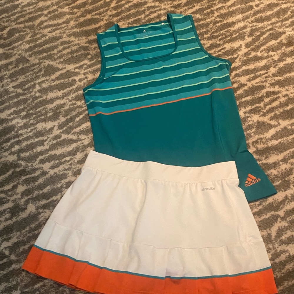 Adidas tennis or pickleball outfit top and skirt